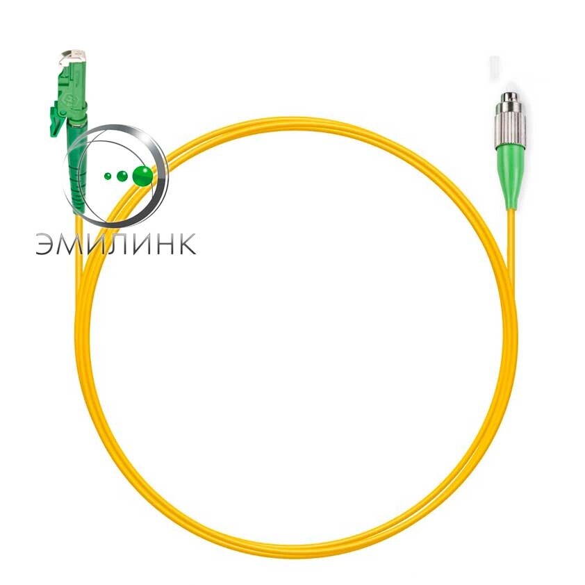 Шнур оптический spc E2000/APC-FC/APC 9/125 3.0мм 10м LSZH (патч-корд) от компании ТОО Alfaopt KZ - фото 1