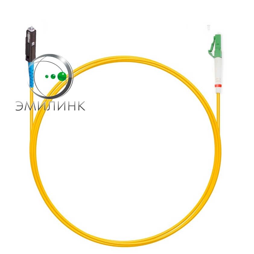 Шнур оптический spc MU/UPC-LC/APC 9/125 2.0мм 10м LSZH (патч-корд) от компании ТОО Alfaopt KZ - фото 1