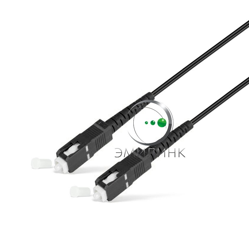 Шнур оптический spc SC/UPC-SC/UPC 50/125 3.0мм 5м черный LSZH (патч-корд) от компании ТОО Alfaopt KZ - фото 1