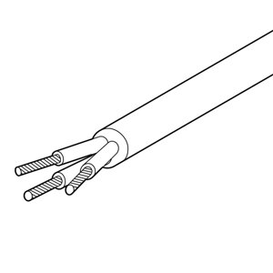 Силовой кабель с силиконовой изоляцией C-150-PC (3x2,5 mm²