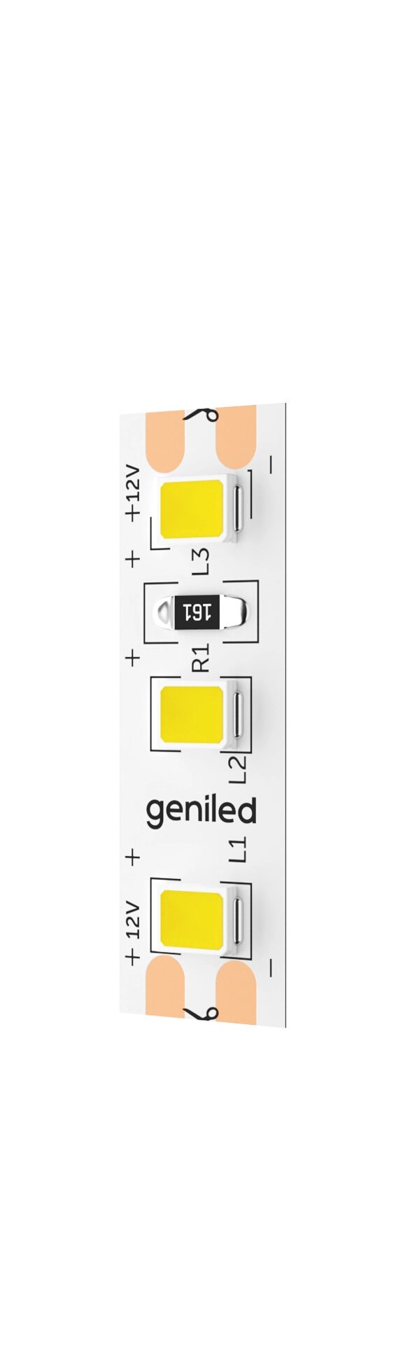 Светодиодная лента Geniled GL-120SMD2835 12В 12Вт/м 8x2000 Yellow IP33 от компании ТОО Alfaopt KZ - фото 1