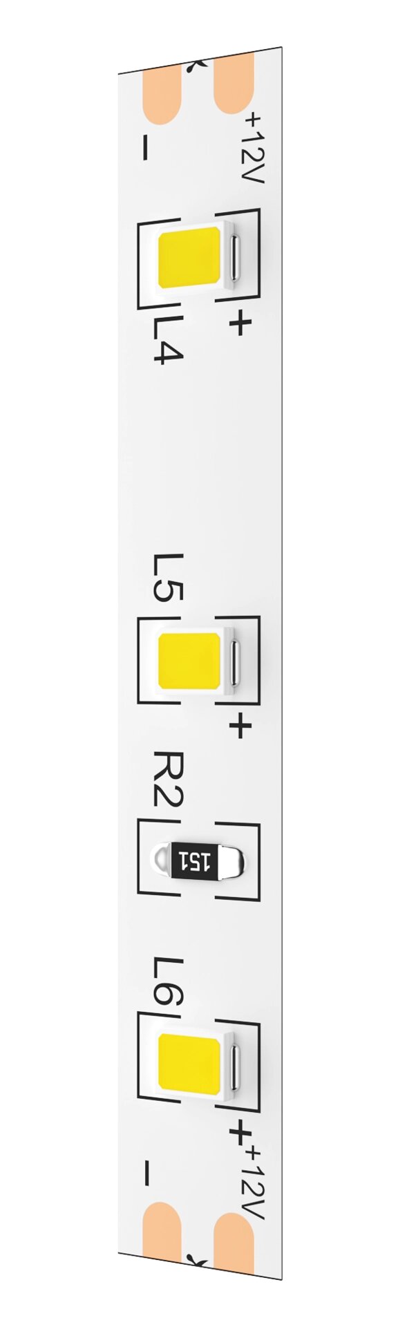 Светодиодная лента Geniled GL-60SMD2835 12В 5Вт/м 8x2000 2700-3000К IP33 от компании ТОО Alfaopt KZ - фото 1