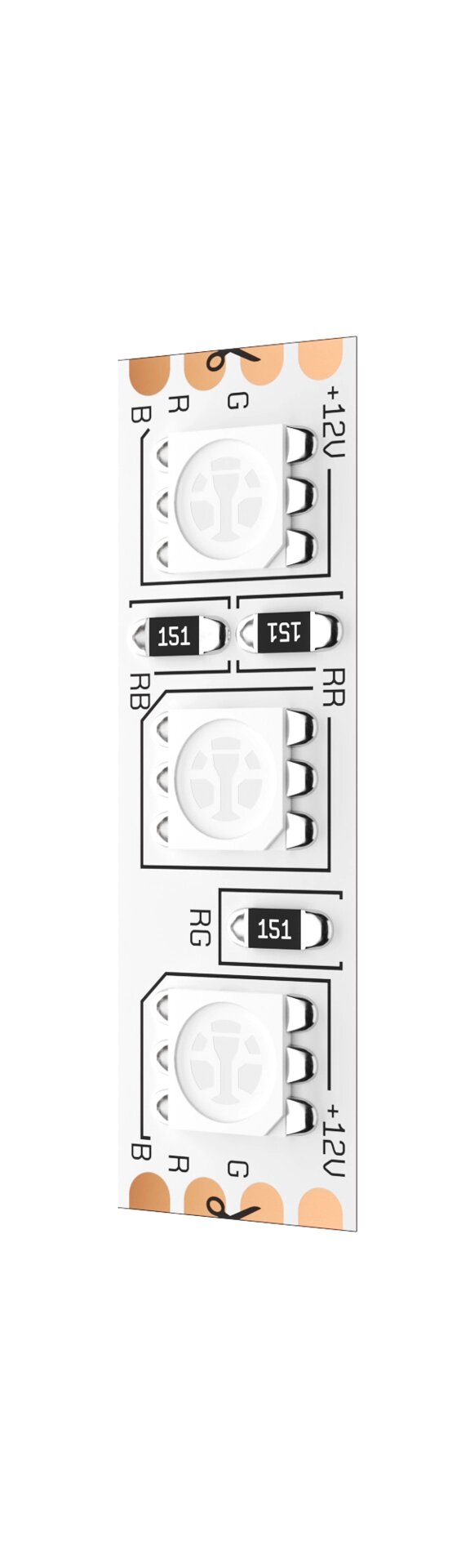 Светодиодная лента Geniled GL-96SMD5050 12В 24Вт/м 10x5000 RGB IP33 от компании ТОО Alfaopt KZ - фото 1