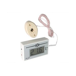 Термометр электронный для сауны ТЭС-2Pt с датчиком в декоративном корпусе