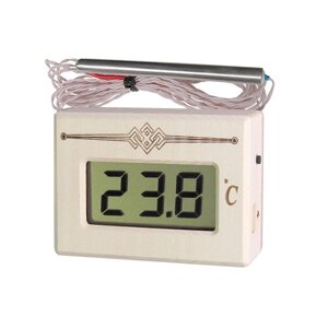 Термометр электронный для сауны ТЭС Pt с датчиком в герметичном корпусе