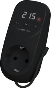 Терморегулятор для обогревателей Welrok pt bk (в розетку)