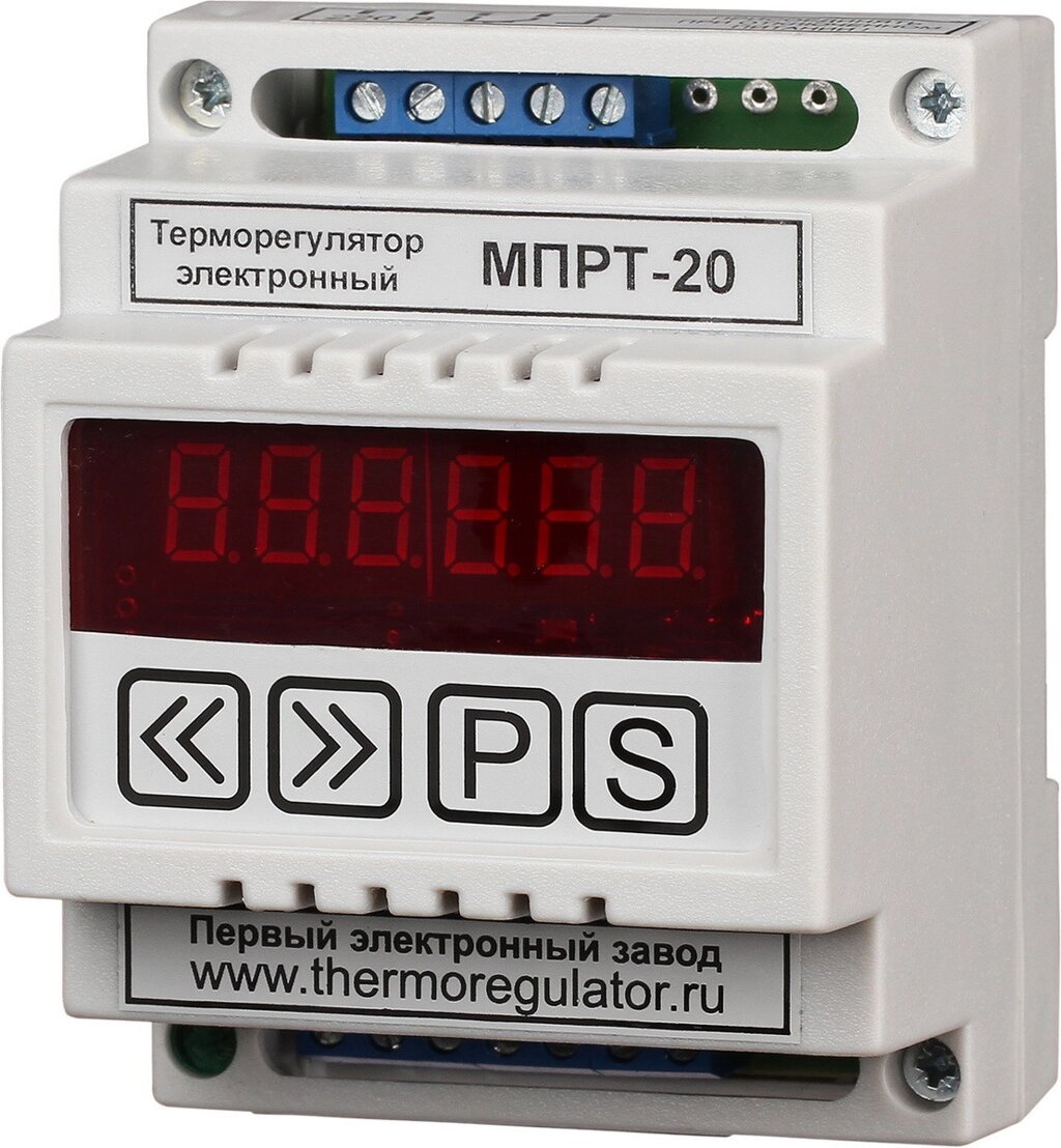 Терморегулятор МПРТ-20 с датчиками KTY-81-110 цифровое управление DIN от компании ТОО Alfaopt KZ - фото 1