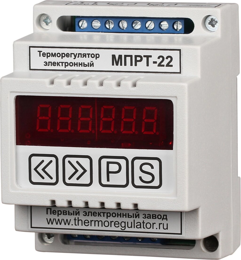 Терморегулятор МПРТ-22 без датчиков цифровое управление DIN от компании ТОО Alfaopt KZ - фото 1