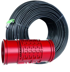 Капельный полив, трубка садовая AD SUPER LINE d16 PN 2 бар тс 1мм/39 мил, 2л/ч шаг 60см, бухта 200м
