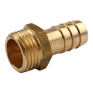 Штуцер 15 (1/2") M, длина - 16мм, сталь