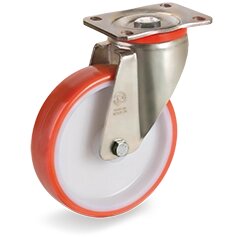 Колесо 60 150x45 поворотное с роликовым подшипником C/R20SRP/NL150-160 ETICHETTA 604511ET daN 300 кг