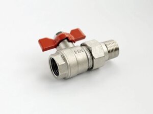 Кран шаровый 15 (1/2) мм Вн/Нар разъёмный PN 40