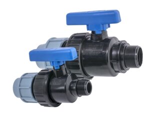 Кран шаровый DN40х1 1/4 M компрессионный СТМС L-200