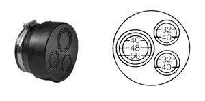 Хомут Konfix Multi переходной с чугуна на другие материалы DN100 SML