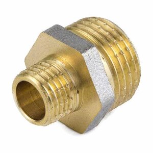 Ниппель переходной 15 (1/2")х 10 (3/8") М сталь
