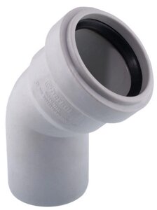 Отвод 125/90 ПВХ