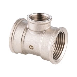 Тройник 20(3/4)х15(1/2) F/F/F PN 40 латунь вес 96 г уп 10/90 шт BF. 512.050405