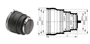 Хомут-манжета многофункциональный MULTIQUICK DN100 SML