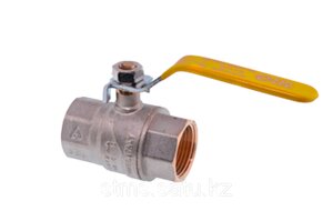 Кран шаровой FIV для газа 40(1 1/2) ручка длинная желтая внутренняя - внутренняя резьба