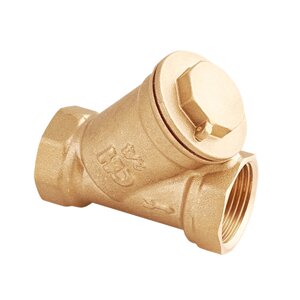 Фильтр латунный косой муфтовый 32(11/4) PN16 грубой очистки уп 5/30 вес 400 г FW. 110.07 AguaHit