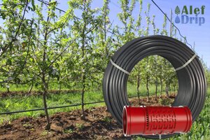 Садовая трубка для капельного полива AD SUPER LINE d16 PN 3,5 бар тс 1,15мм/45 мил, 2л/ч шаг 80см, бухта 100м