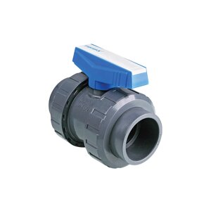 Кран шаровый под клей для кислоты PVC-U 40 PN16 Pimtas