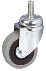 Колесо 37 50х20 поворотное шпилька G. G. SRP/FIL М8х15 PAR ETIHETTA cod 376101ЕТ daN 35 кг