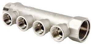 Коллектор внутрен. резьба 20(3/4)*15(1/2) 4 выхода VALTEC VTc. 550. N. 0504