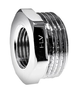 Футорка 1 "x3/4" (внутренняя-наружная резьба) хромированная HLV-110581Cr. N. 05