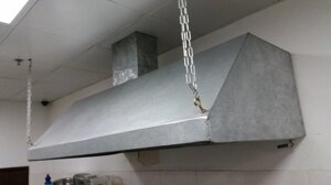 Вытяжные зонты (б/у) стальной 800*800*450, Нержавеющая сталь