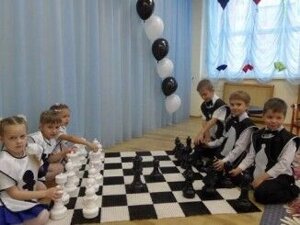 Детские шахматы с полем КШ-12