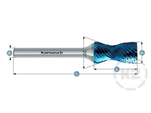 Борфрезы комбинированные Karnasch 11.6019-100