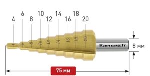 Ступенчатые сверла Karnasch 21.3034