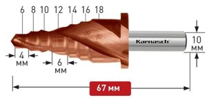 Ступенчатые сверла Karnasch 21.3053