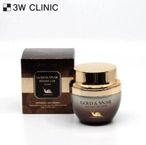 3W Clinic Крем для интенсивного ухода Gold Snail 55 г (3 варианта) под заказ из Кореи 30 дней, доставка