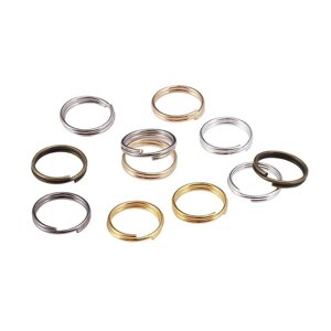 50-200 Шт. пакет 4-20 мм открытые кольца для прыжков двойные петли разъемные кольца разъемы для изготовления