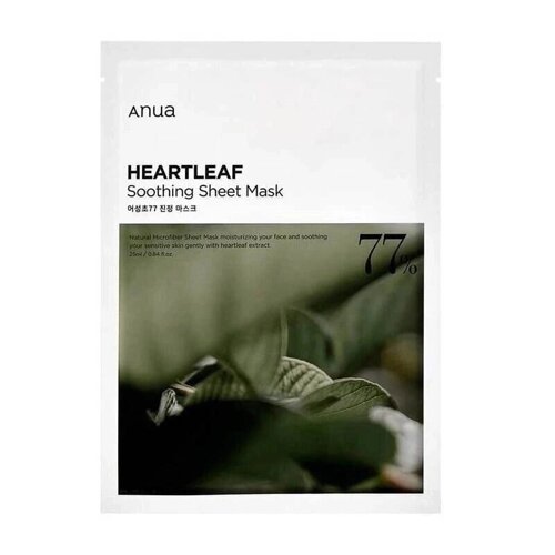Anua Heartleaf 77% Soothing Sheet Mask под заказ из Кореи 30 дней, доставка бесплатно