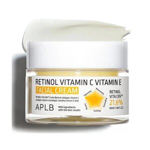 APLB Ретинол, витамин С, витамин Е, крем для лица 55 мл под заказ из Кореи 30 дней, доставка бесплатно