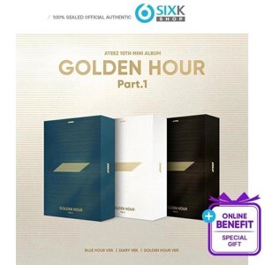 ATEEZ 10-й мини-альбом - GOLDEN HOUR : Часть 1 (Онлайн а/с) под заказ из Кореи 30 дней, доставка бесплатно