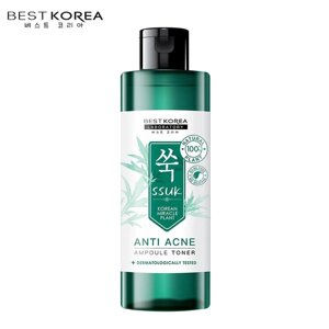 BEST KOREA Тоник-ампула против прыщей, SSUK, Корейское чудо-растение, дерматологически протестировано, 200 мл.