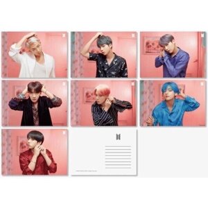 BTS (BangTan Boys) 3D Photo Lenticular Post Card + 1 Photo Card VER. 2 (КАРТА ДУШИ : ЛИЦО) 7 членов под заказ