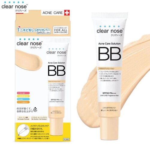 Clear Nose Acne Care Solution BB SPF50 PA, для всех цветов кожи, 30 г. Под заказ из Таиланда за 30 дней, доставка