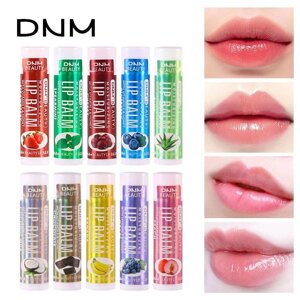 DNM Увлажняющий бальзам для губ с мультифруктовым вкусом, 18 цветов, питательная грунтовка, губная помада,