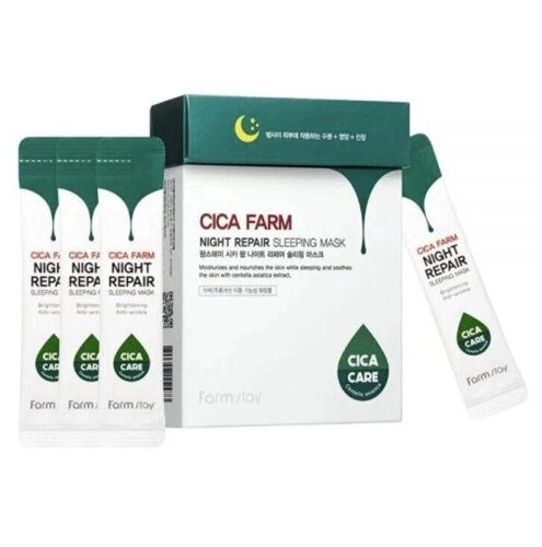 FARM STAY Cica Farm Night Repair Sleeping Mask 4 мл* 20 ШТ (3 варианта) под заказ из Кореи 30 дней, доставка