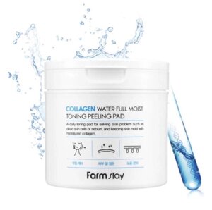 FARM STAY Collagen Water Full Moist Toning Peeling Pad 150 мл (3 варианта) под заказ из Кореи 30 дней,