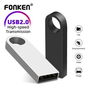 FONKEN Металлический USB-накопитель Водонепроницаемый USB-накопитель 2.0 Портативный USB-накопитель для ПК Для
