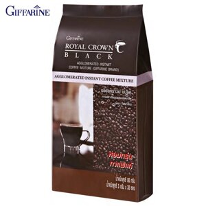 Giffarine Royal Crown Black, чудесное ощущение концентрированного черного кофе. Тайский кофе в зернах) 30 пакетиков