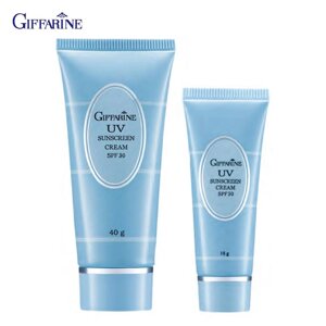 Giffarine UV Sunscreen Cream SPF 30, Высокоэффективный солнцезащитный крем с SPF 30, 15 г 10101 / 40 г 10102 - Thai Под
