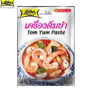 Lobo Паста Том Ям, без добавления консервантов и красителей / на 2 порции, Тайская еда, 30 г Под заказ из Таиланда за