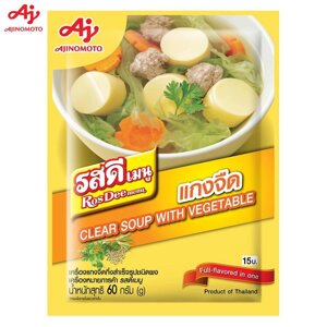 Меню Ajinomoto RosDee, Прозрачный суп с овощами, Насыщенный вкус в одном, 60 г 1 шт / 3 шт / 10 шт - Тайский Под заказ